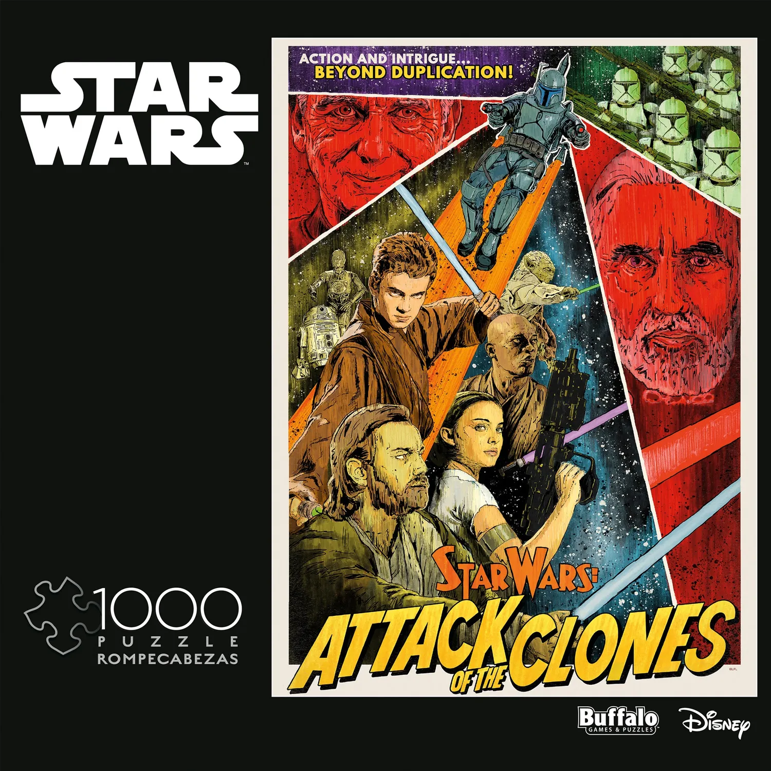 Buffalo Games Star Wars Attack of the Clones puslespil 1000 brikker