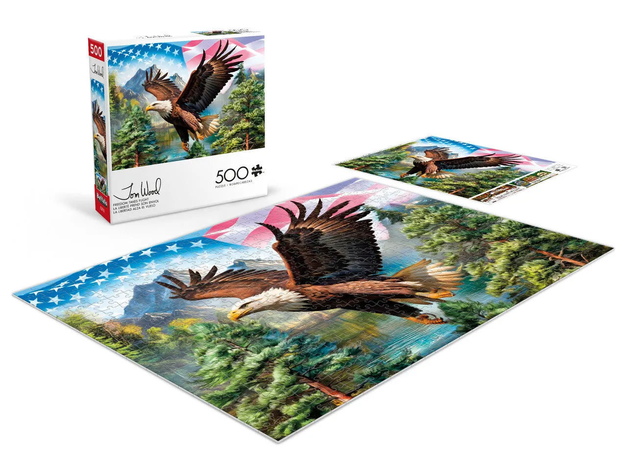 Buffalo Games Americana Freedom Takes Flight puslespil 500 brikker