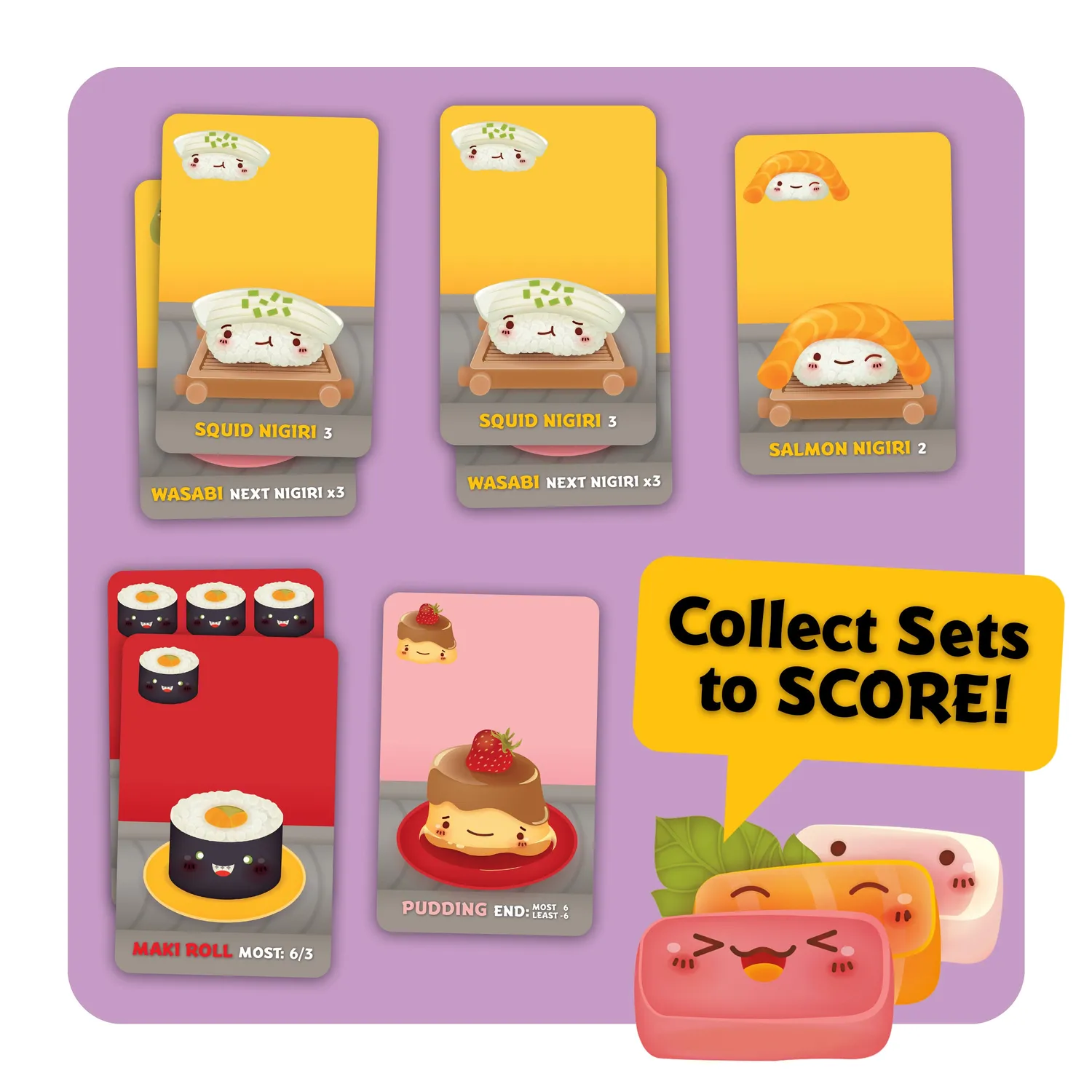 Gamewright Sushi Go Pick & Pass kortspil
