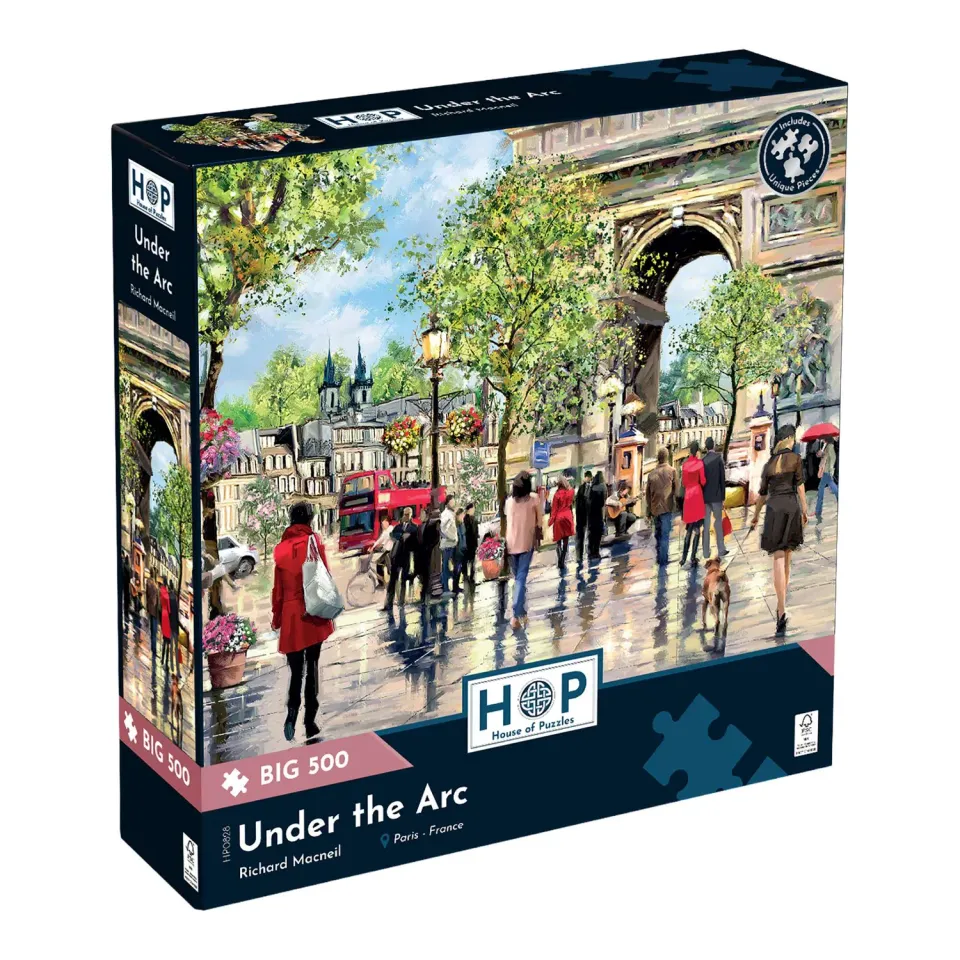 House of Puzzles BIG Under the Arc puslespil 500 brikker Paris