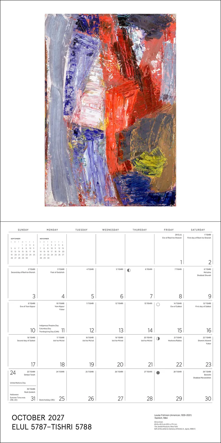 Pomegranate The Jewish Museum vægkalender 2027 jødisk kunst