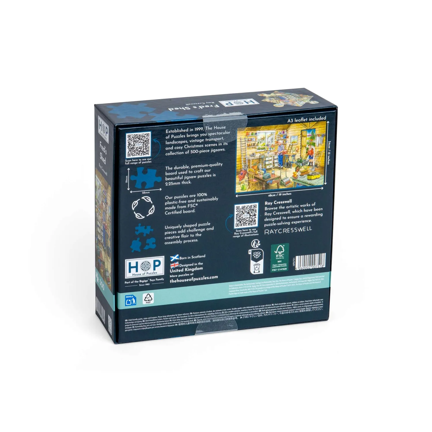 House of Puzzle Fred's Shed puslespil 500 værksted