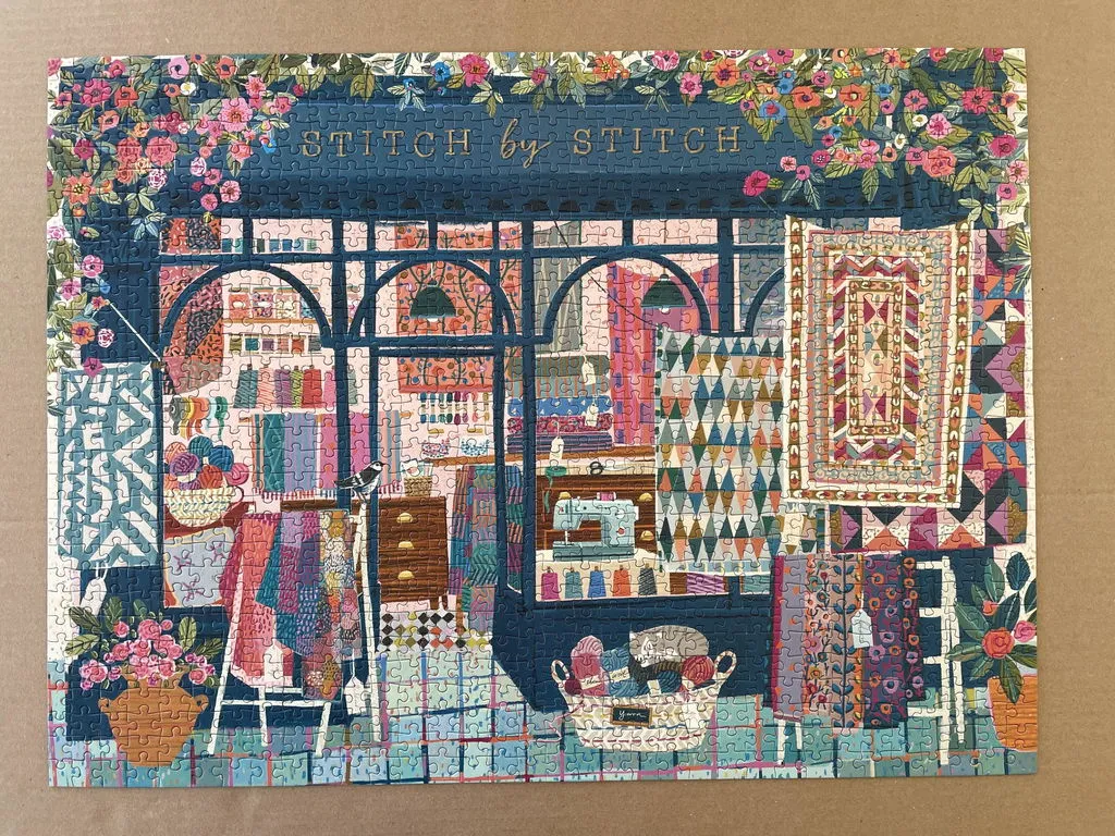 Good Puzzle Co. Victoria Ball Stitch by Stitch puslespil 1000 syning