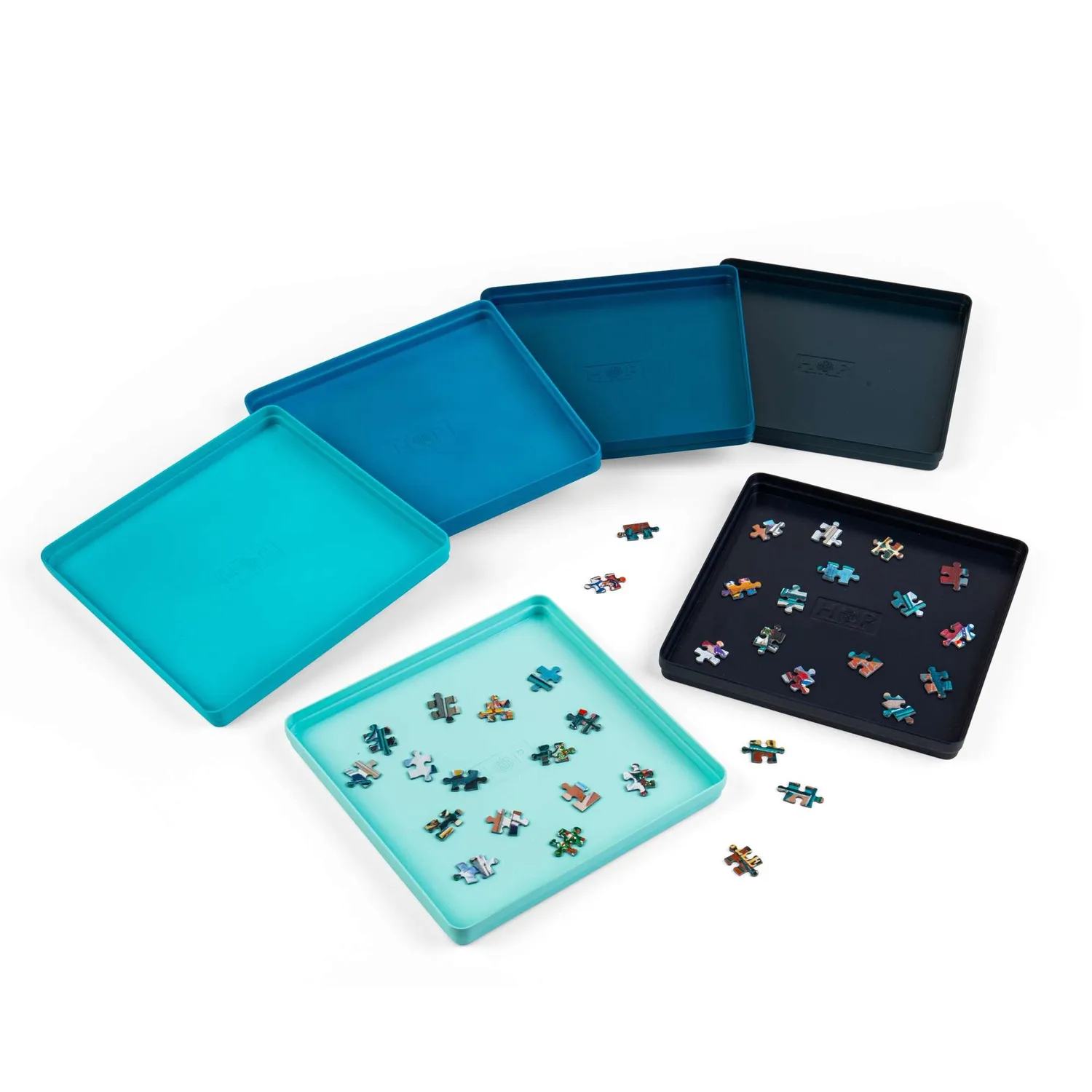 House of Puzzle Sorteringsbakker puslespil 6 stk stablebare