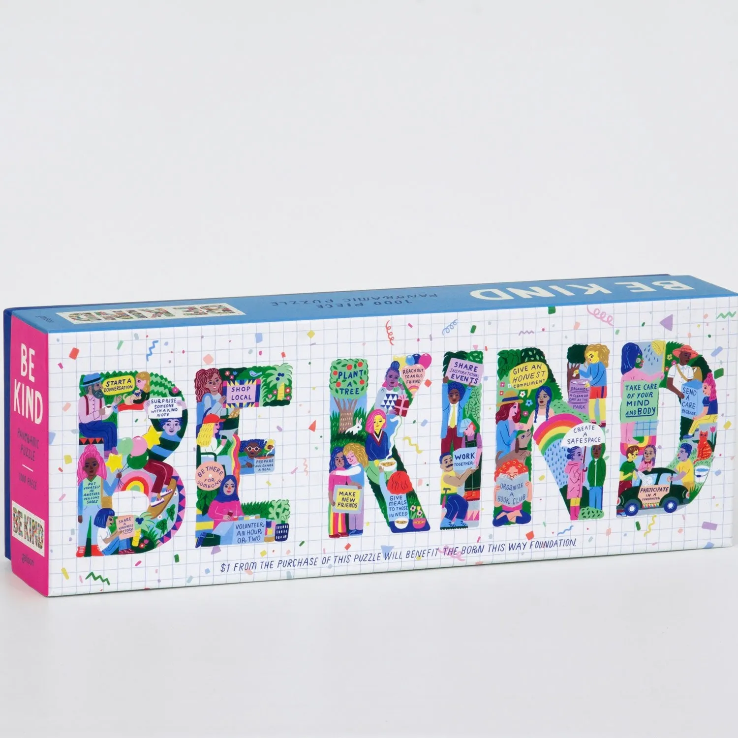Galison Be Kind panorama puslespil 1000 brikker venlighed