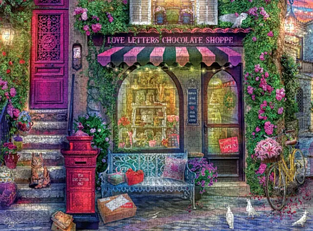 Buffalo Games Aimee Stewart Love Letters puslespil 1000 brikker