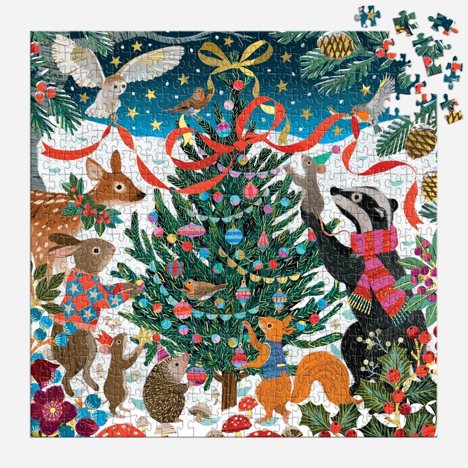 Good Puzzle Co. Victoria Ball Woodland Merrymakers puslespil 500 brikker folie