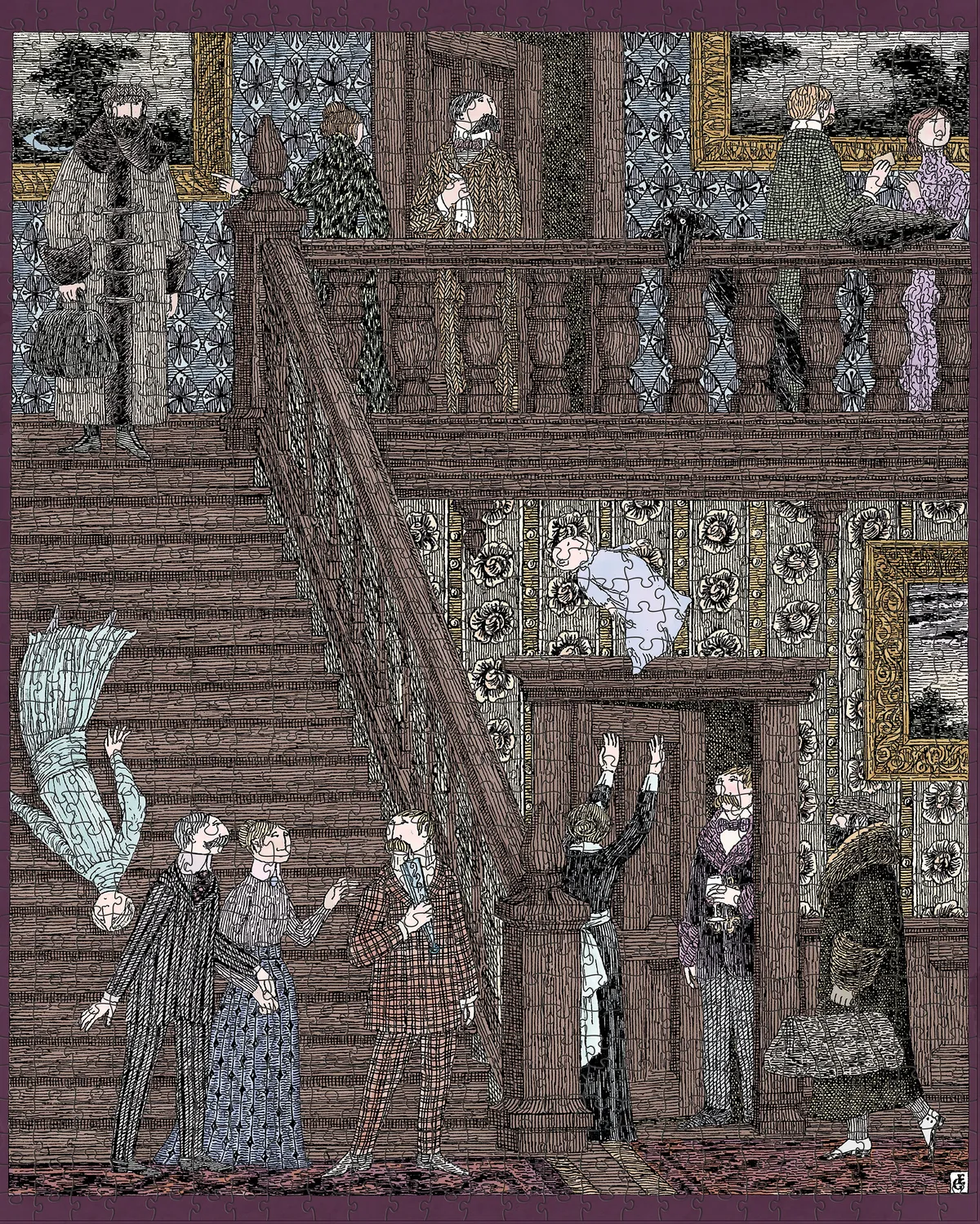 Pomegranate Edward Gorey Baby Toss puslespil 1000 brikker