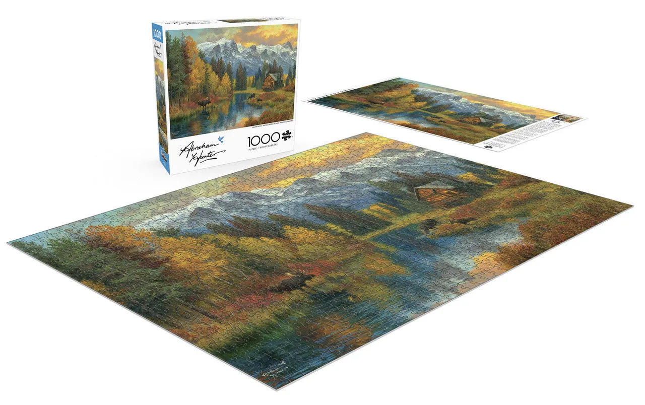 Buffalo Games Abraham Hunter Canadian Rockies puslespil 1000 brikker elge