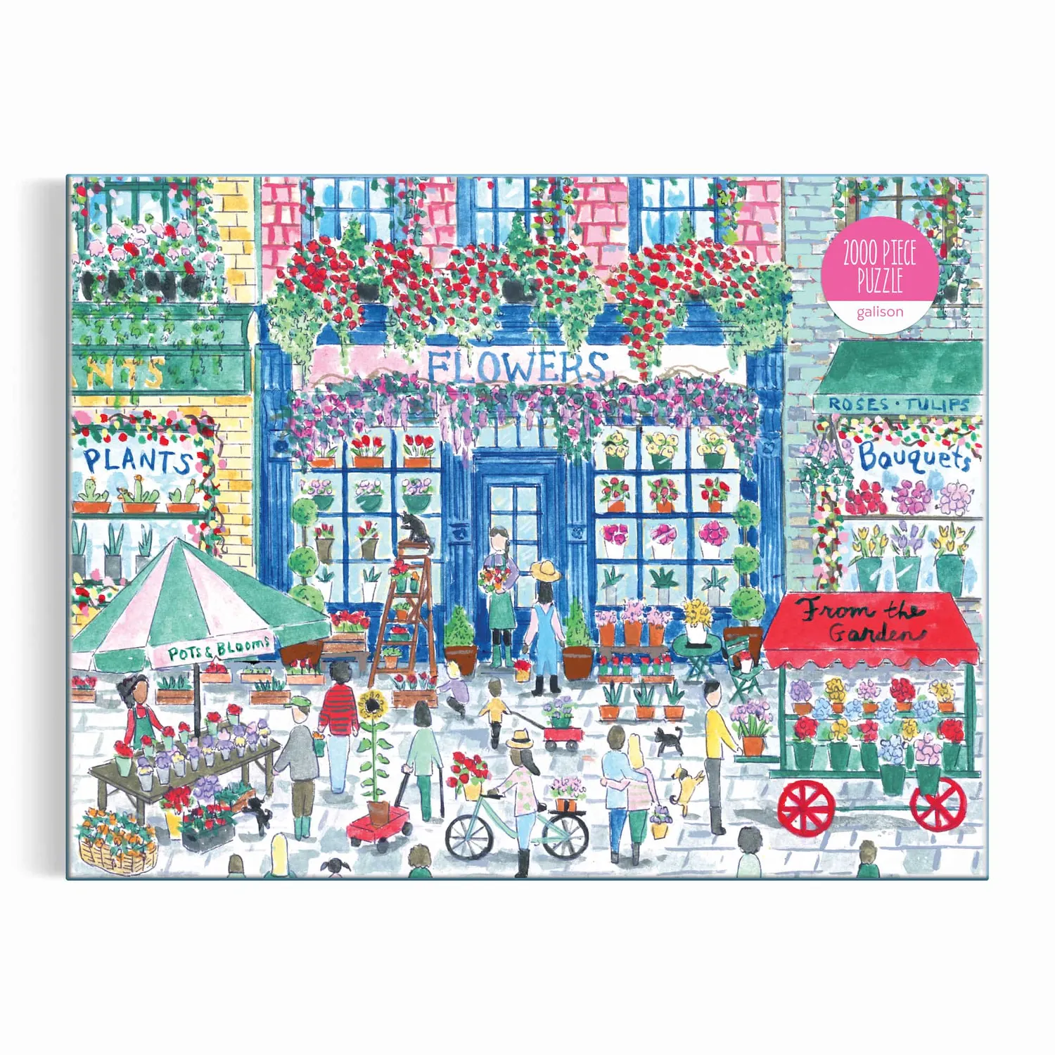 Good Puzzle Co. Storrings Market in Bloom puslespil 2000 marked