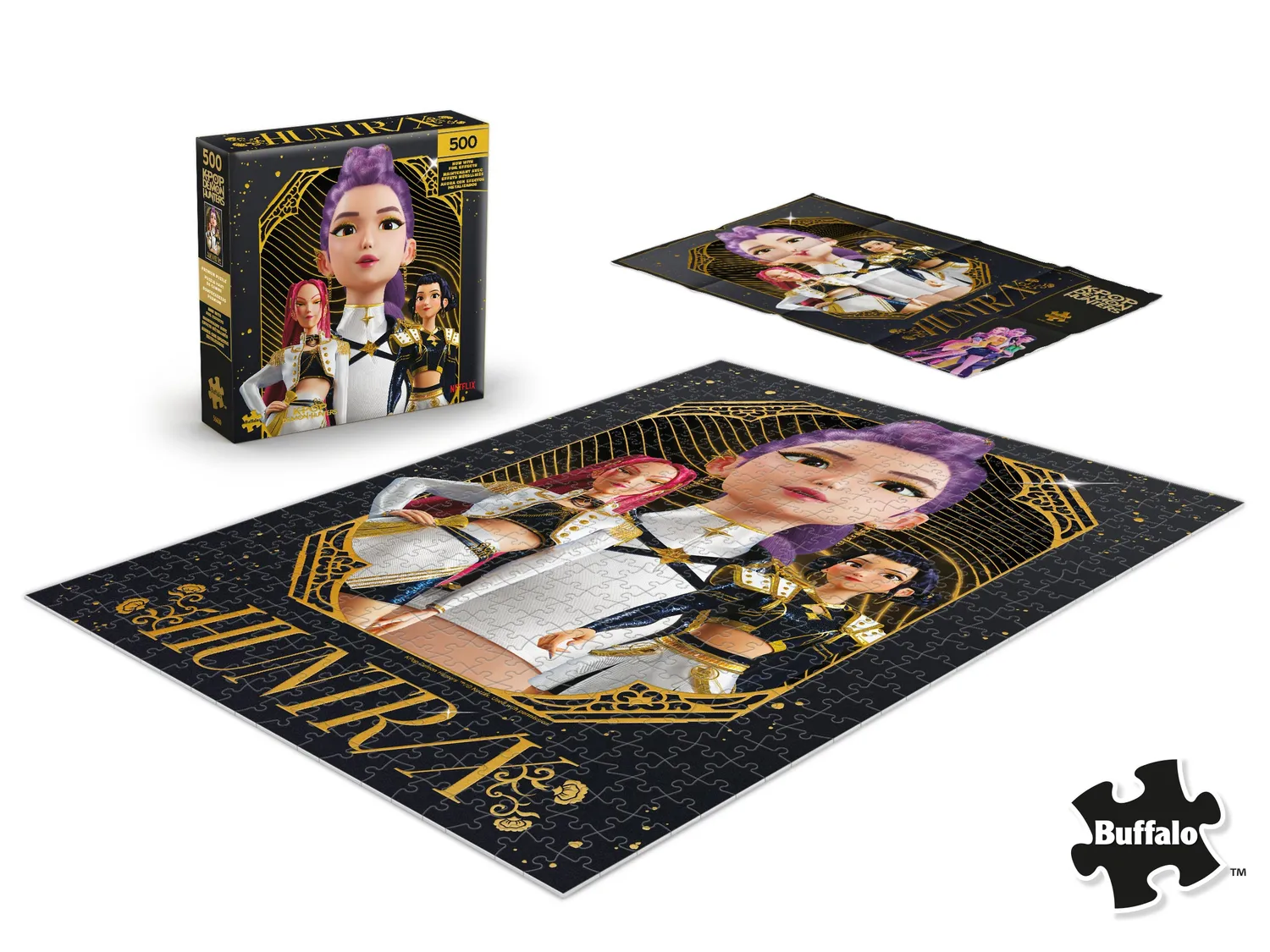Buffalo Games Gold Golden Huntrix puslespil 500 brikker KPop