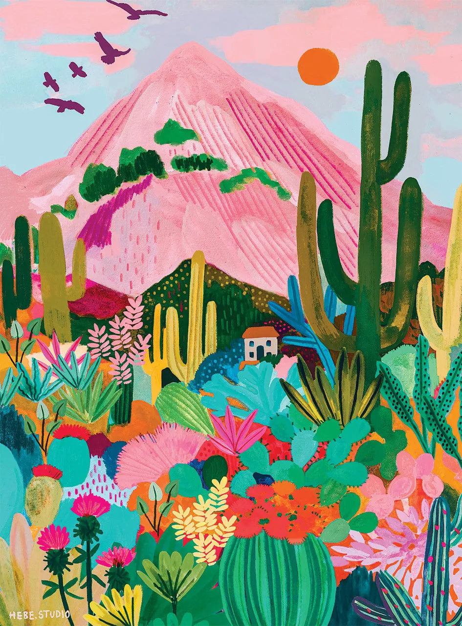 Buffalo Games Bonjour Cactus Mountain puslespil 1000 brikker