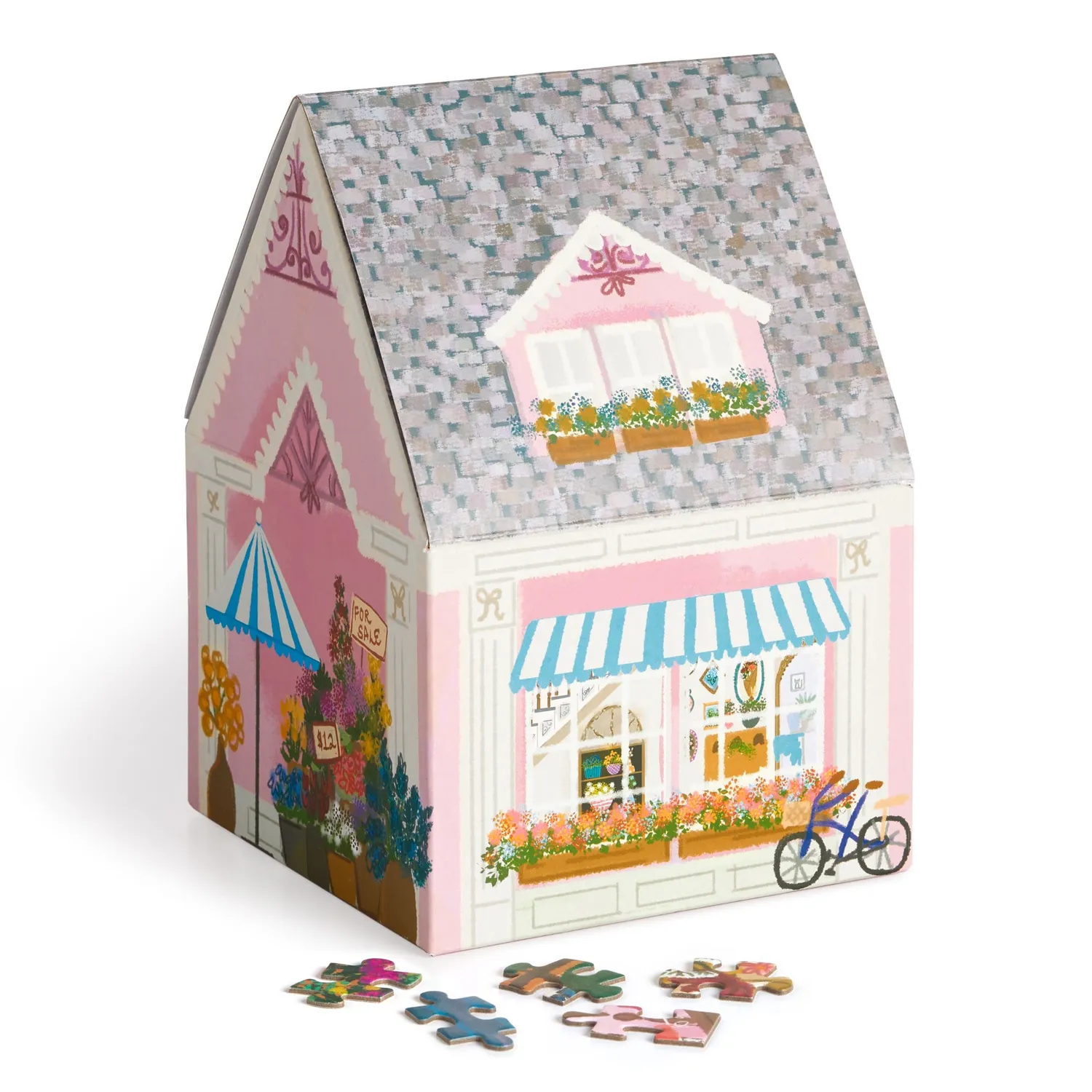 Good Puzzle Co. Joy Laforme Flower Shop puslespil 500 brikker hus