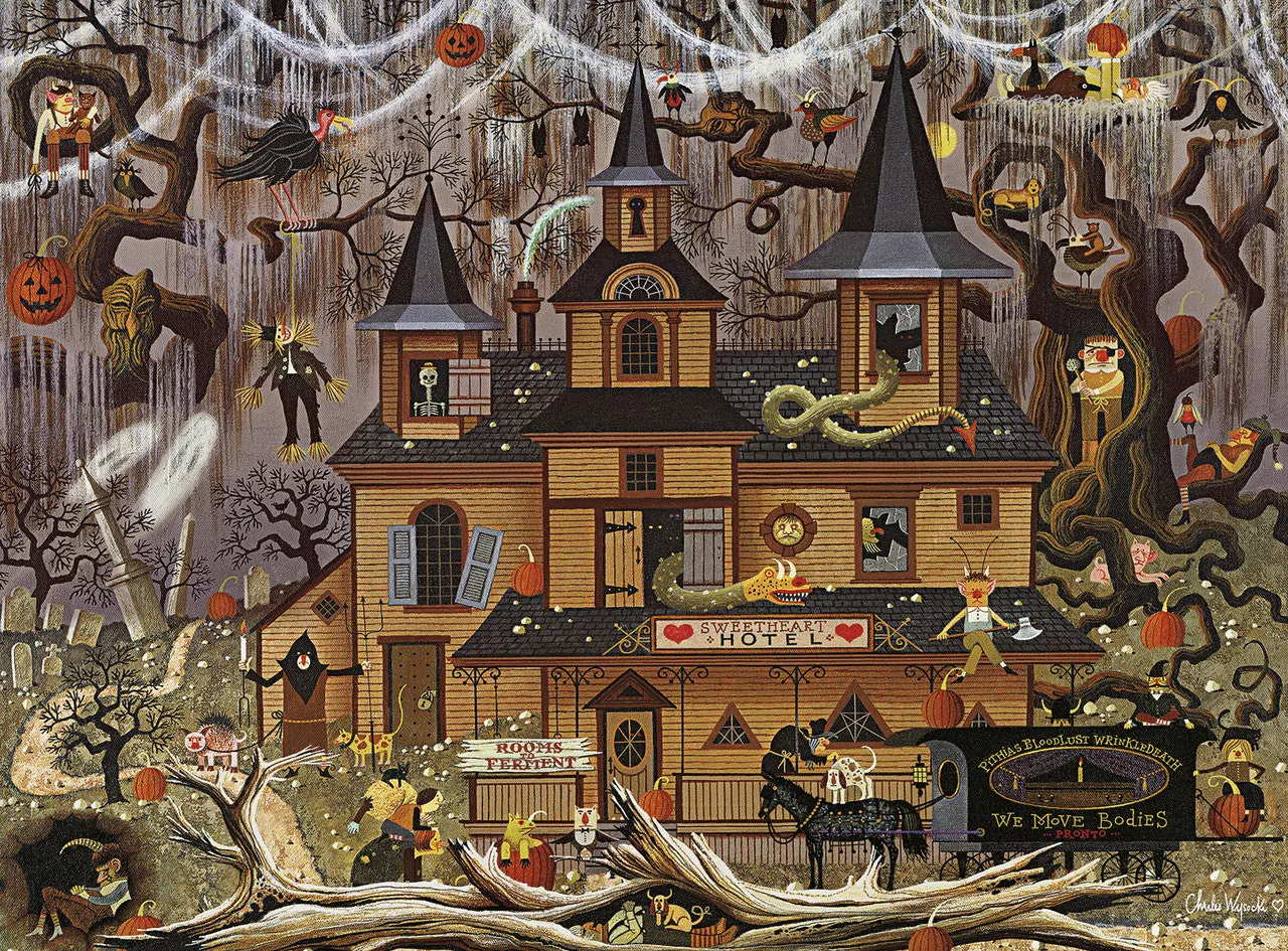 Buffalo Games Wysocki Trick or Treat Hotel puslespil 1000 brikker