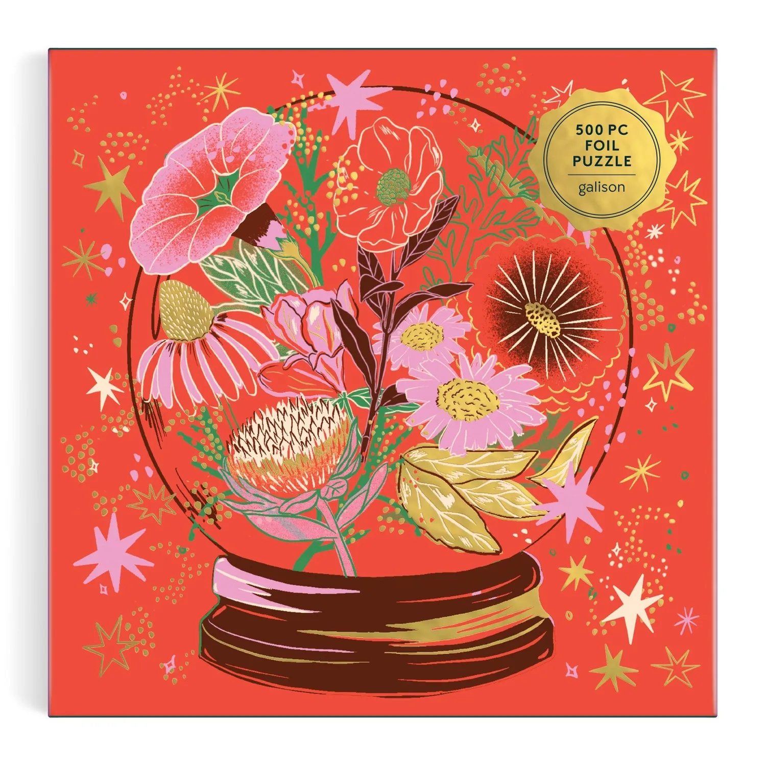 Good Puzzle Co. Flower Gazing puslespil 500 brikker folie guld