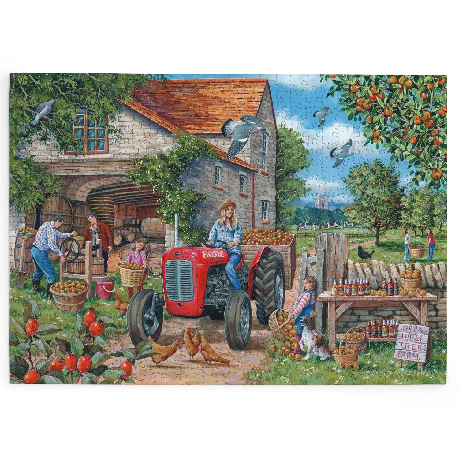 House of Puzzles BIG Cider & Rosie puslespil 500 store bondegård