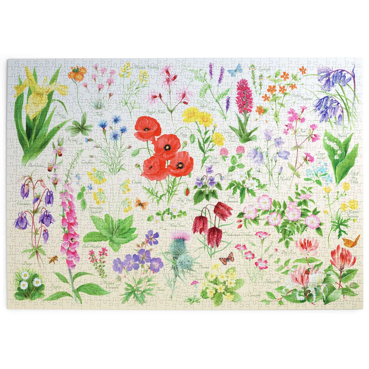 House of Puzzles Wildflowers 1000 puslespil vilde blomster