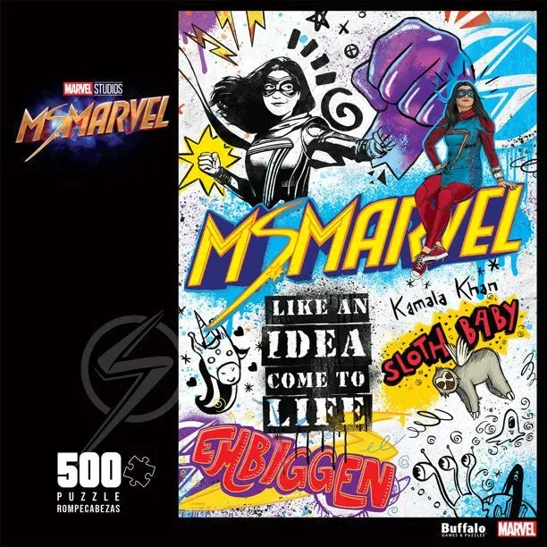 Buffalo Games Ms. Marvel puslespil 500 brikker superhelt