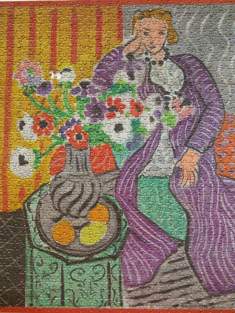 Pomegranate Matisse Purple Robe Anemones puslespil 1000 blomster