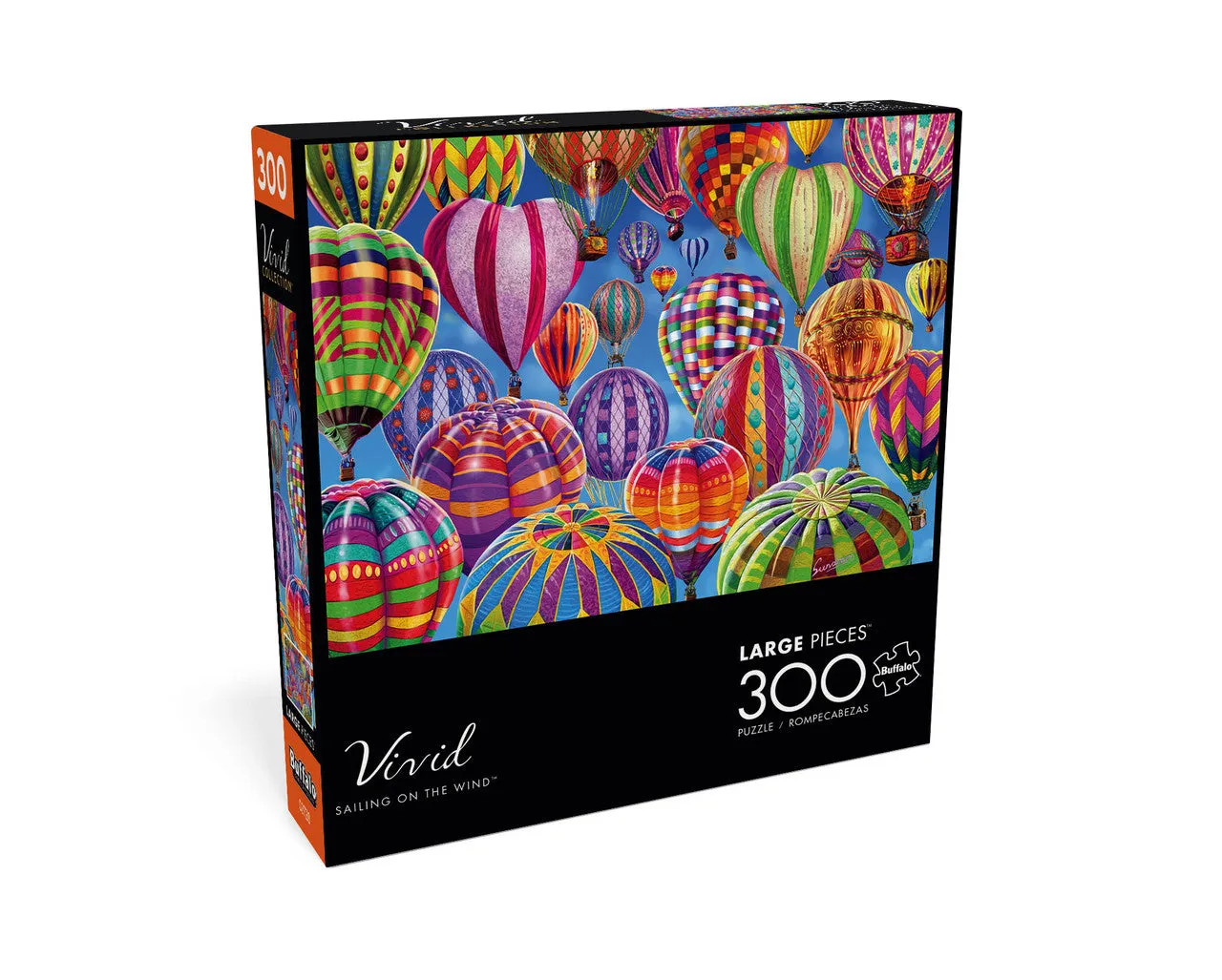 Buffalo Games Vivid Sailing on the Wind puslespil 300 balloner