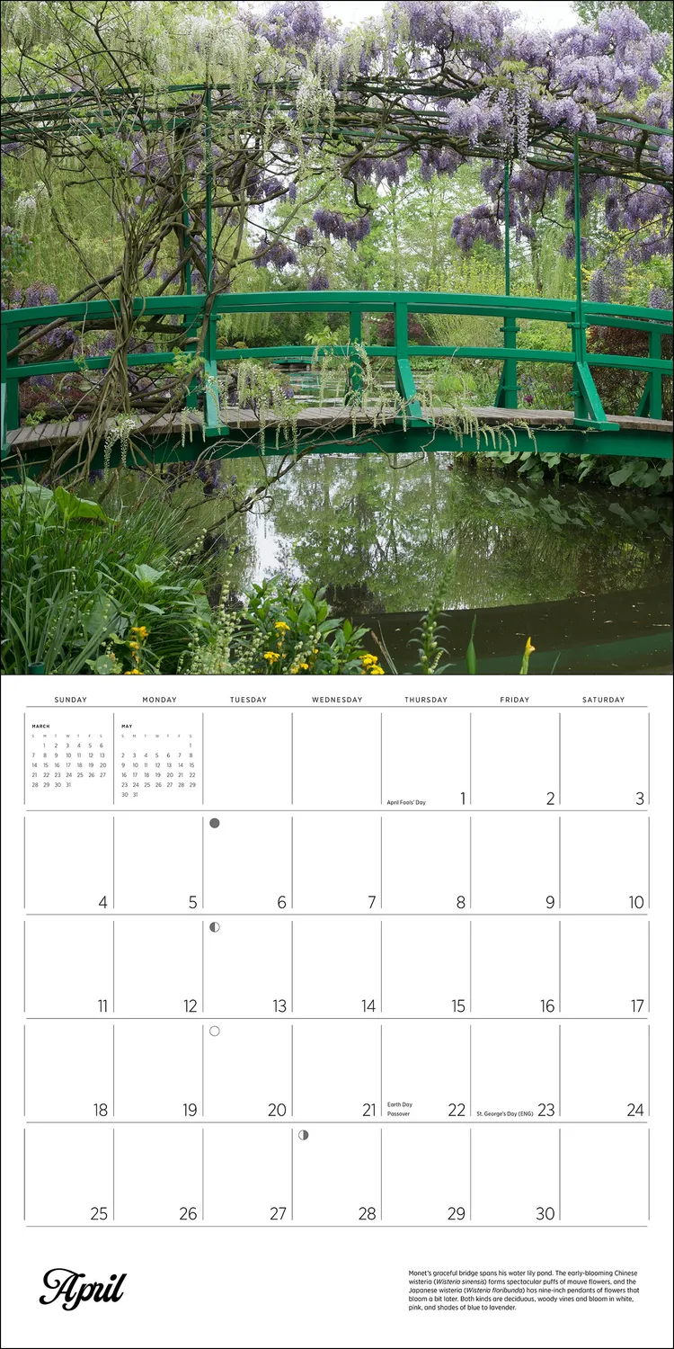 Pomegranate Monet's Passion Giverny 2027 vægkalender have