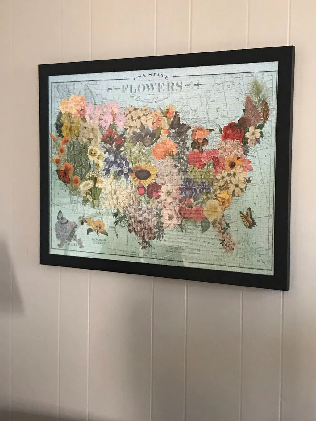 Galison Wendy Gold USA State Flowers puslespil 1000 brikker