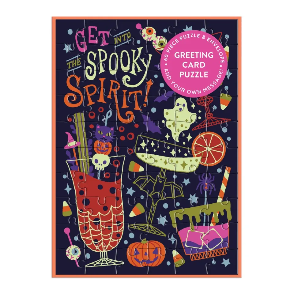 Good Puzzle Co. Get into the Spooky Spirit puslespilskort 60 brikker Halloween