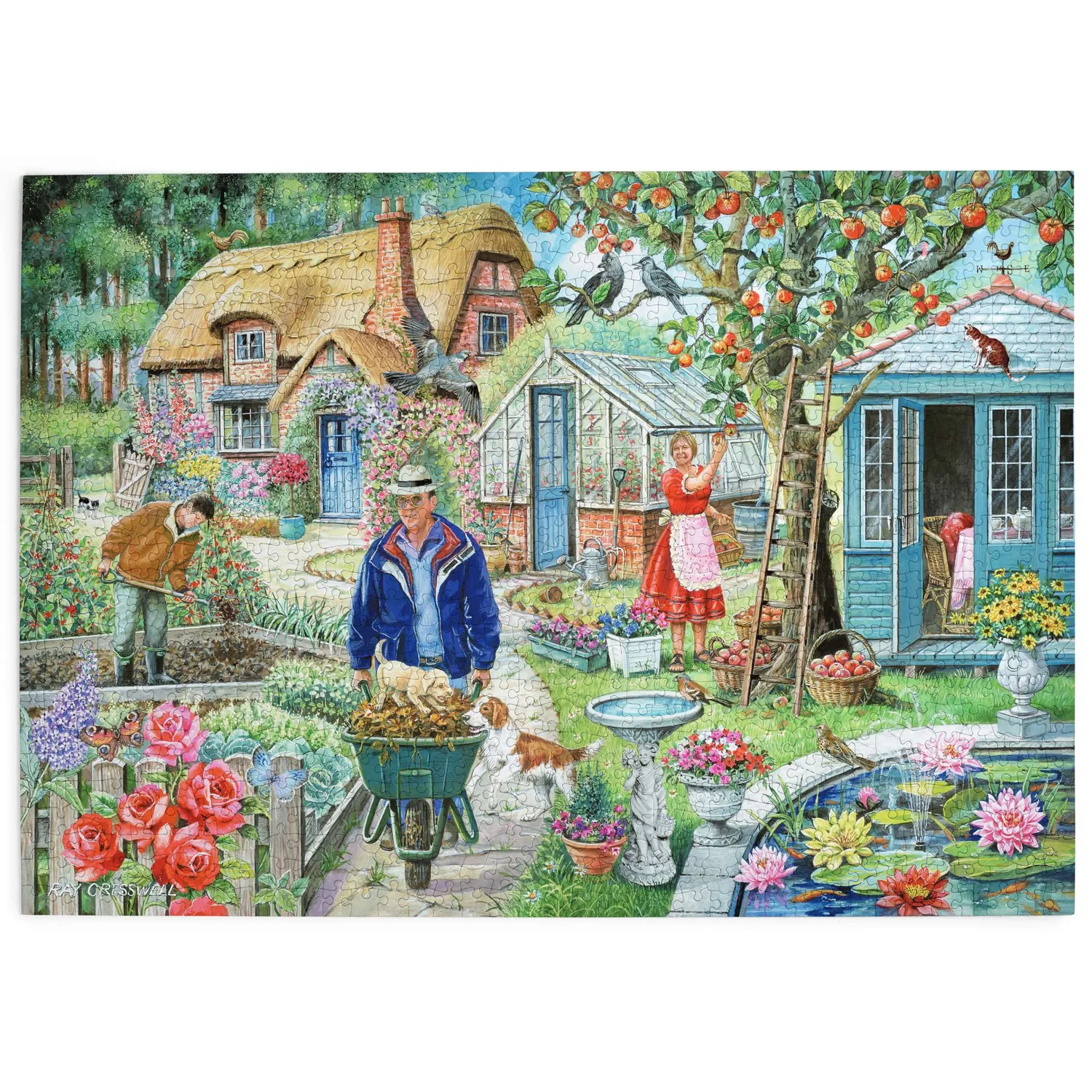 House of Puzzles Find the Difference No.1 In the Garden puslespil 1000