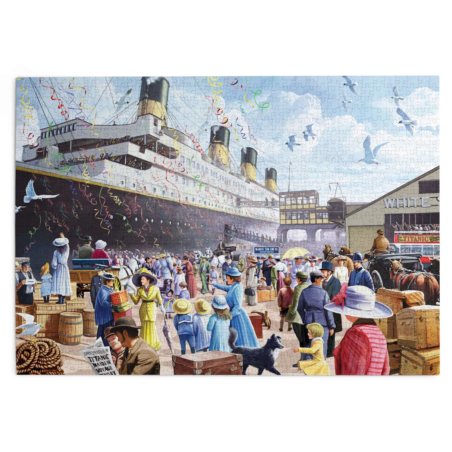 House of Puzzle Titanic Embarking puslespil 1000 skib
