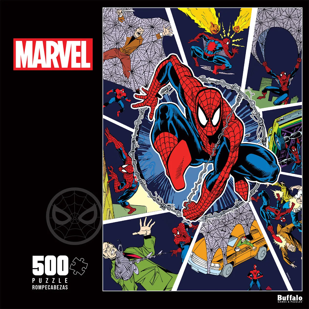 Buffalo Games Marvel Spider-Man Spotlight puslespil 500 brikker