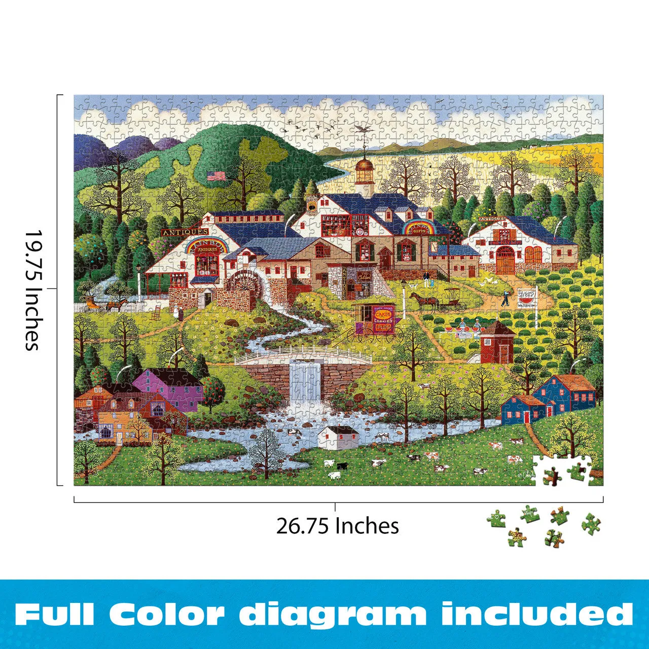 Buffalo Games Wysocki Rainbow's End puslespil 1000 brikker