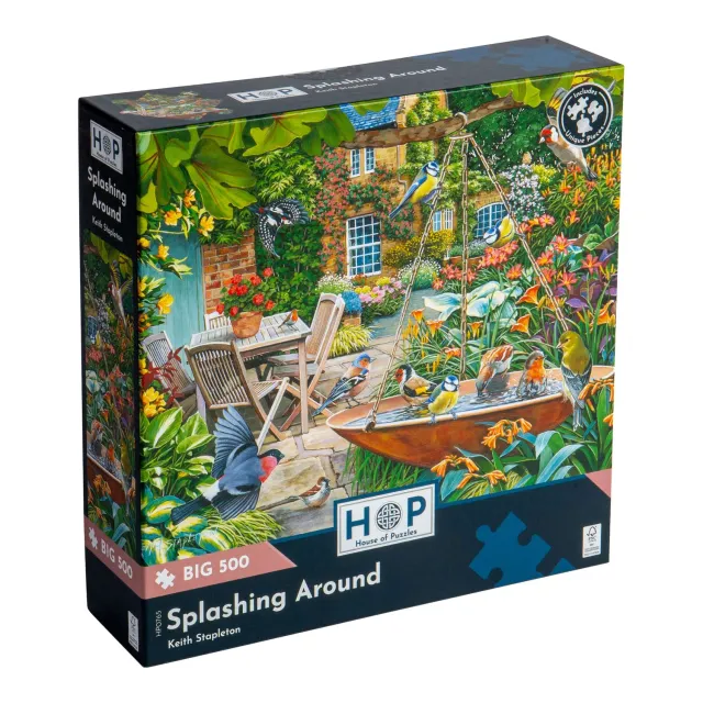House of Puzzles BIG Splashing Around puslespil 500 brikker fugle