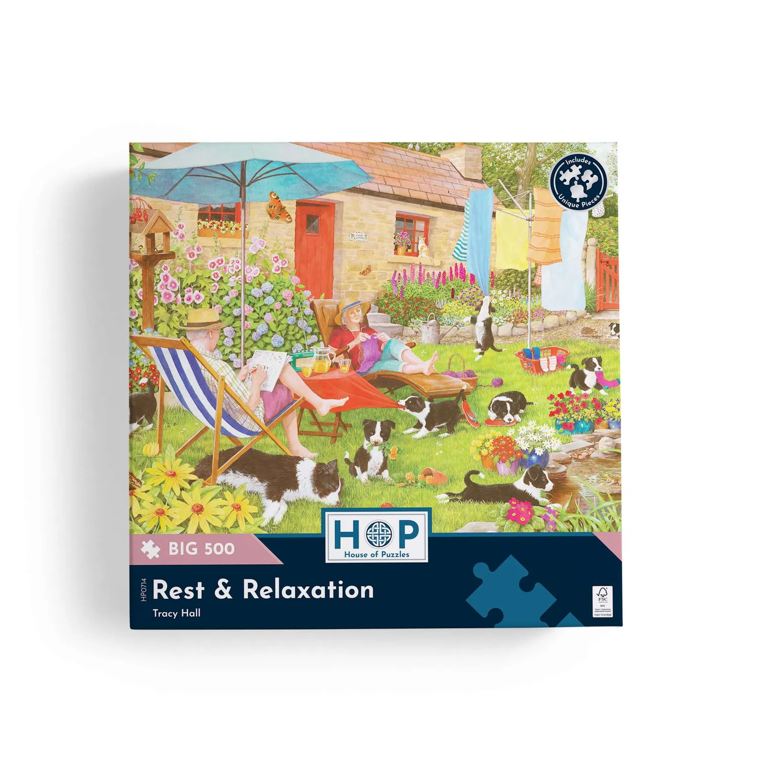 House of Puzzle Rest & Relaxation BIG 500 puslespil store brikker