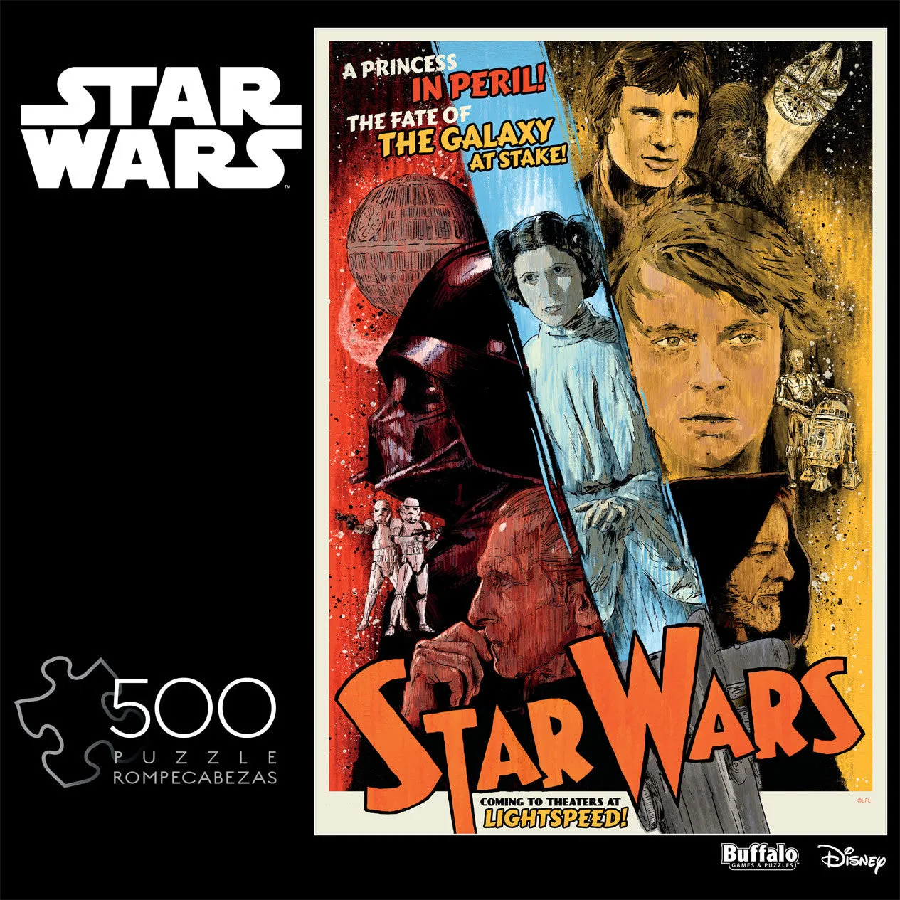 Buffalo Games Star Wars Fate of Galaxy 500 puslespil plakat