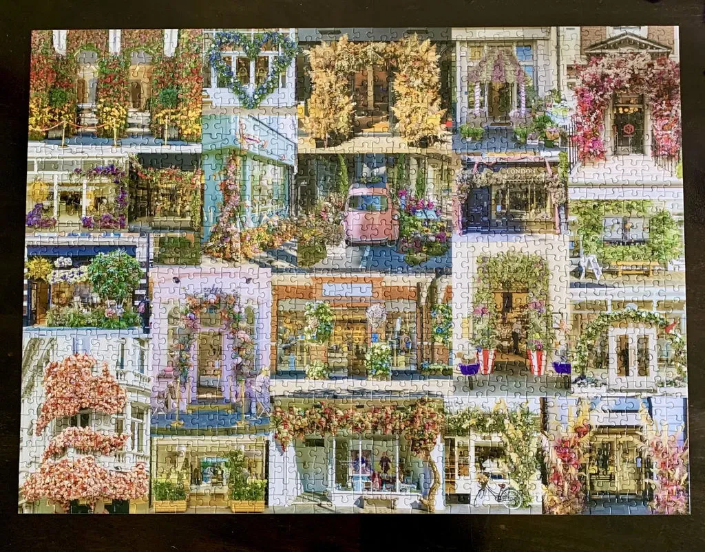 Galison London in Bloom puslespil 1000 brikker blomster