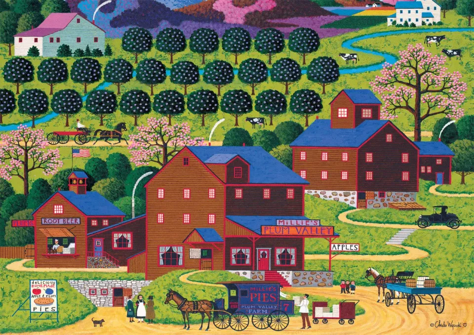 Buffalo Games Charles Wysocki Plum Valley 300 puslespil large