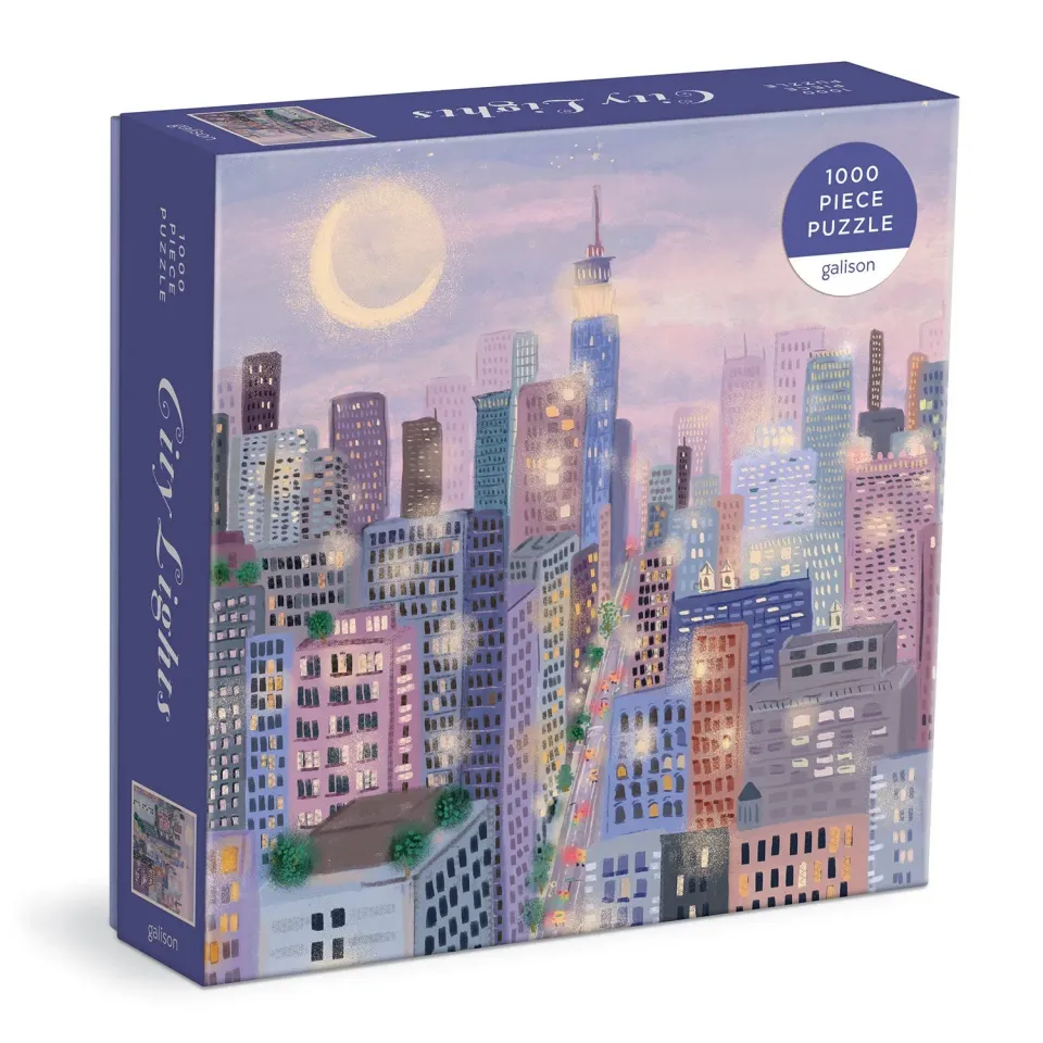 Galison City Lights puslespil 1000 brikker bynat