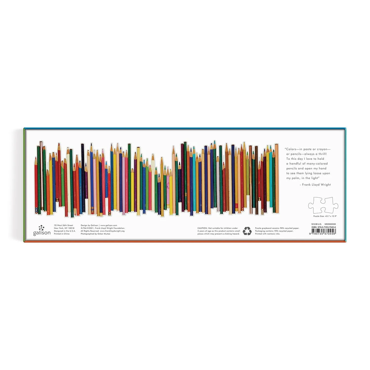 Good Puzzle Co. Frank Lloyd Wright Colored Pencils puslespil 1000 panorama