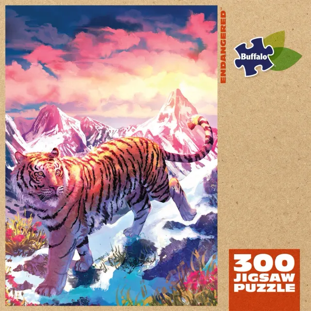 Buffalo Games Sustainable Endangered puslespil 300 brikker tiger