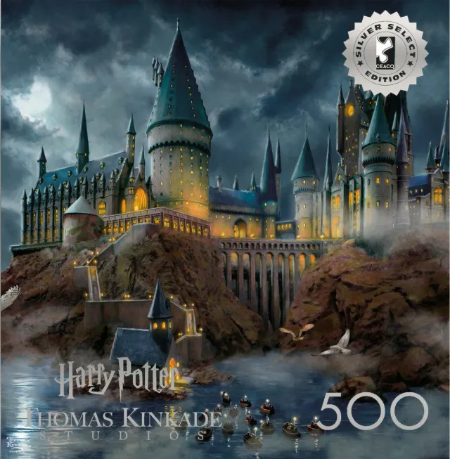 Buffalo Games Silver Select Thomas Kinkade Hogwarts Castle puslespil 500 brikker