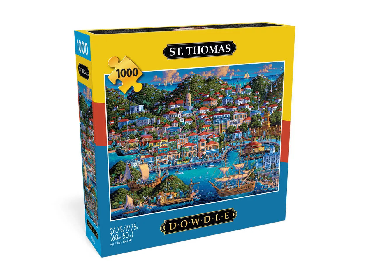 Buffalo Games Eric Dowdle St. Thomas puslespil 1000 brikker havnemotiv
