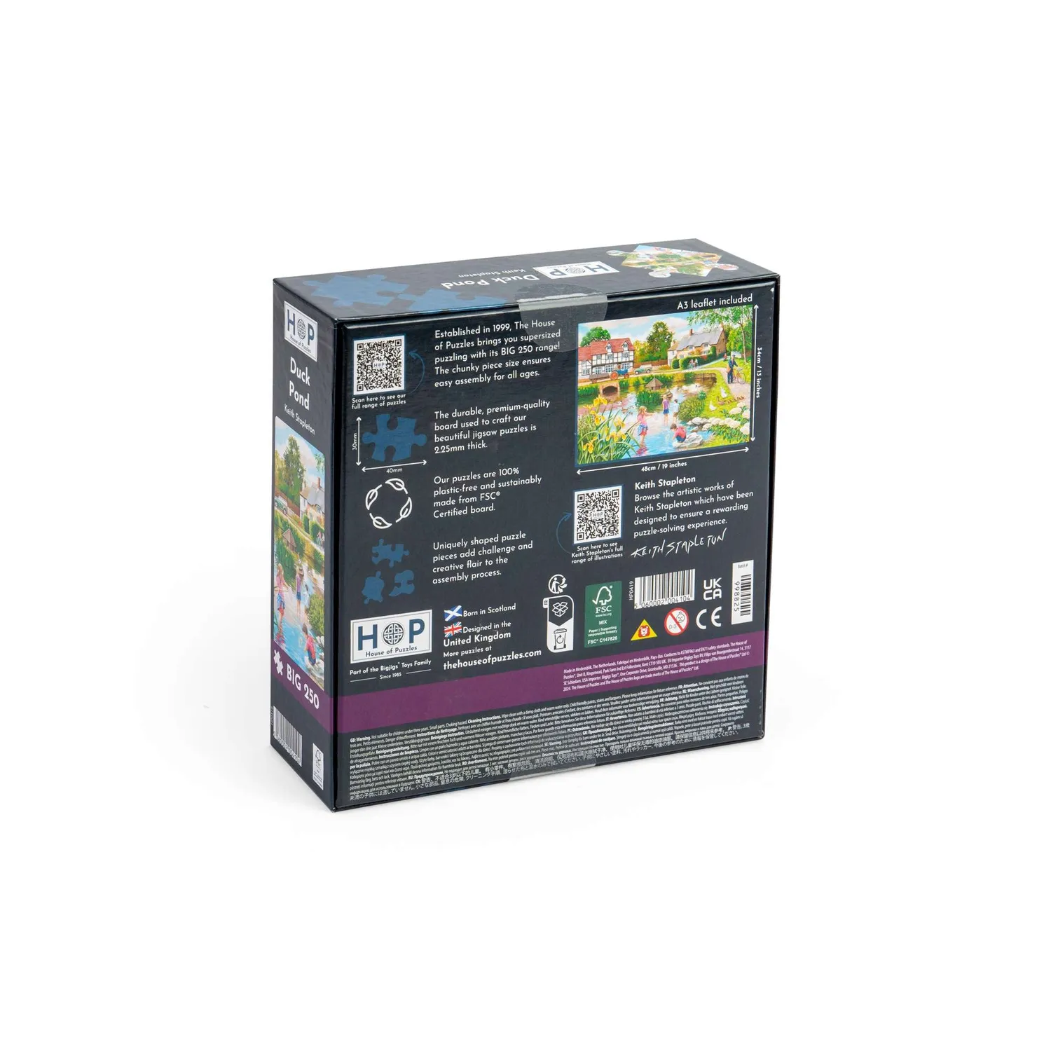 House of Puzzles BIG Duck Pond puslespil 250 store brikker