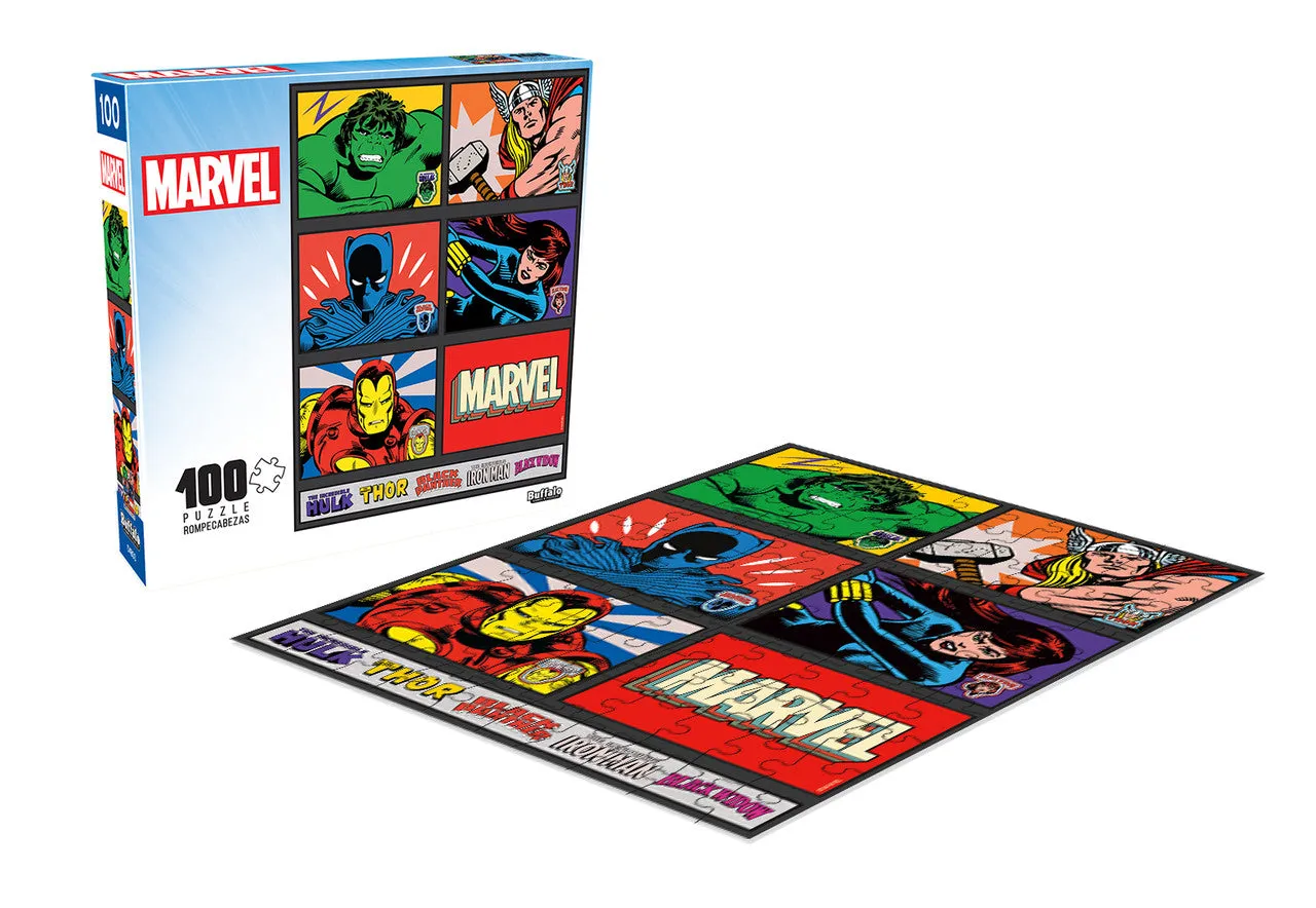 Buffalo Games Avengers Marvel puslespil 100 brikker superhelte