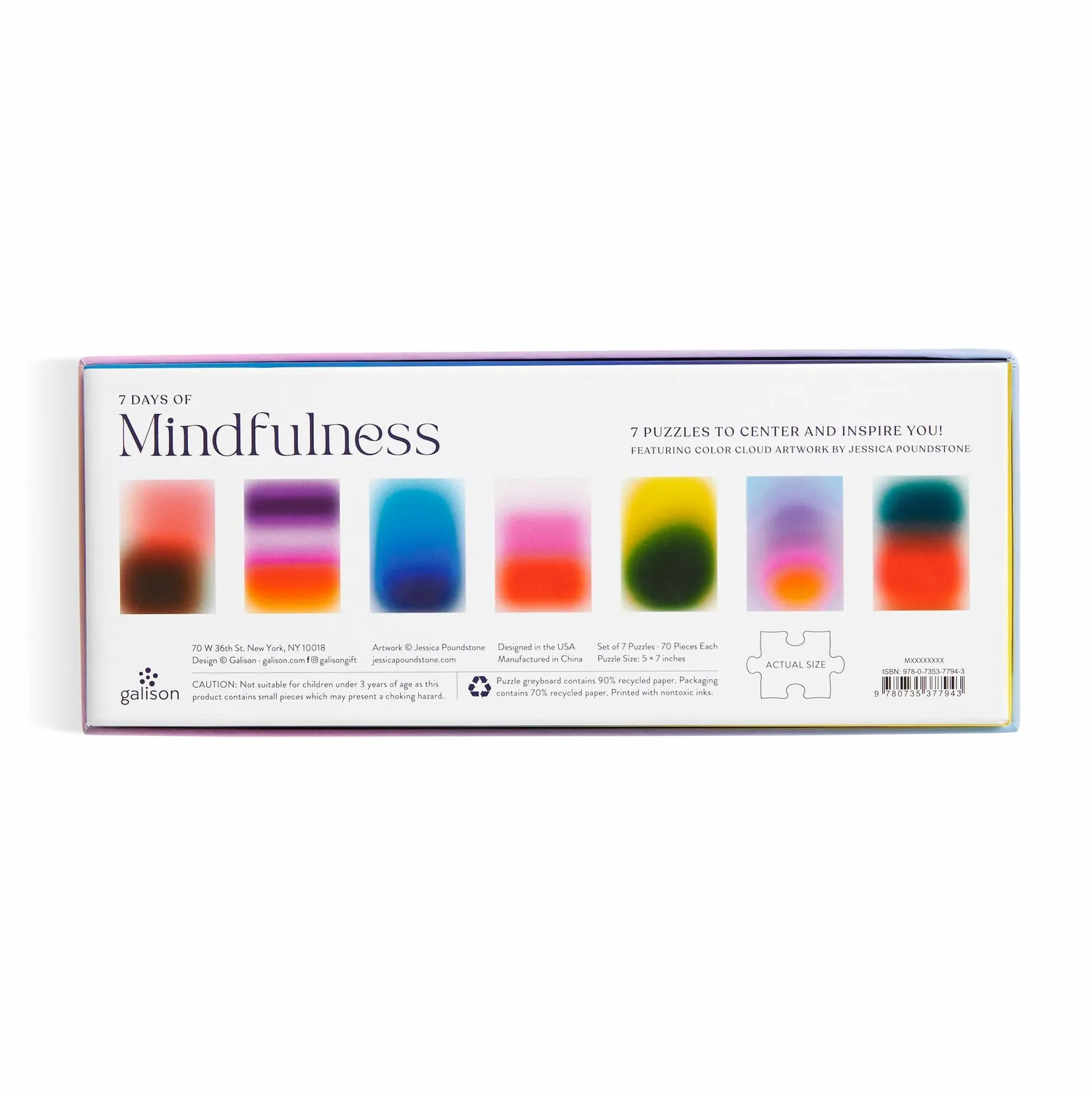 Good Puzzle Co. 7 Days of Mindfulness puslespil 7x70 brikker