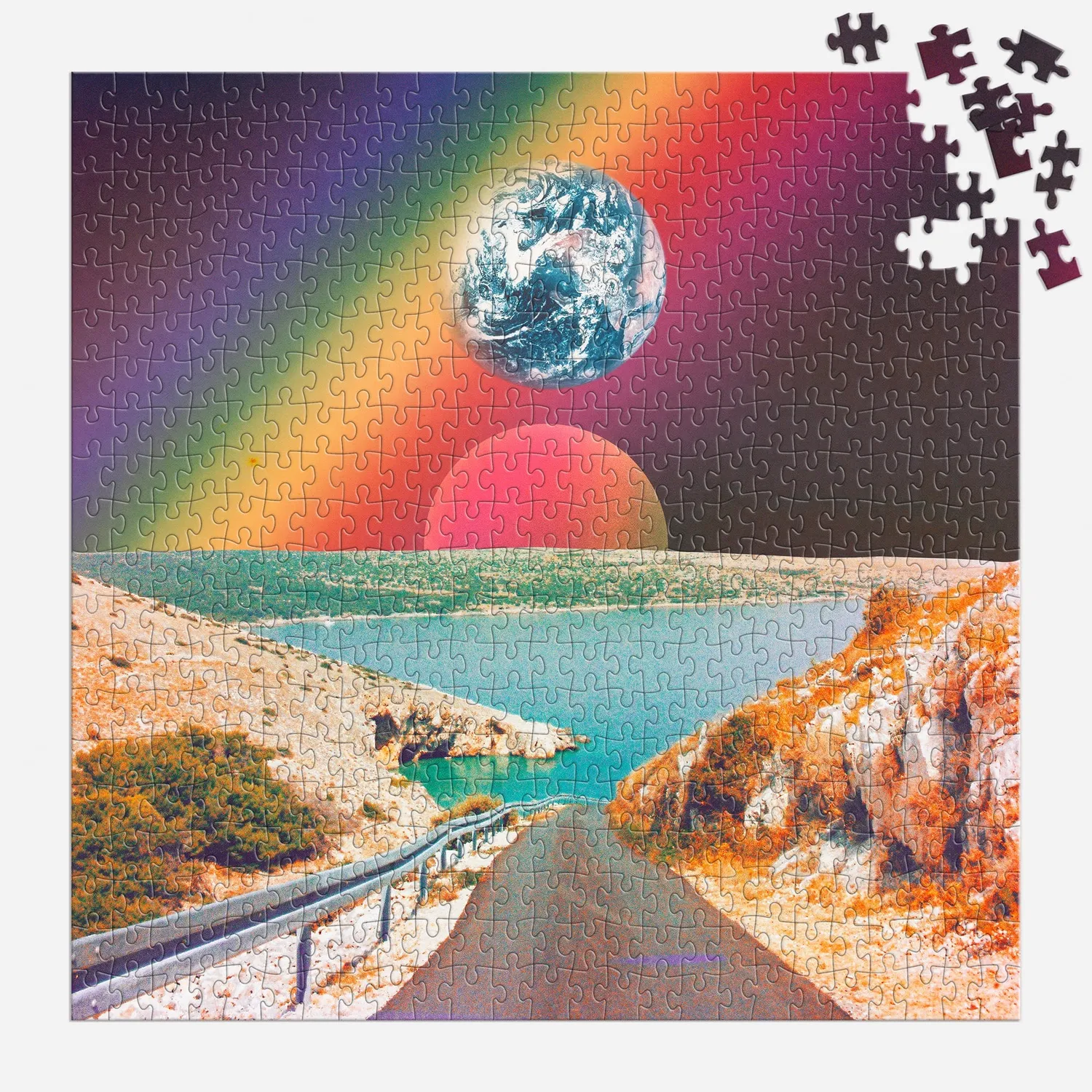 Galison Nidera Cosmic Rainbow puslespil 500 brikker regnbue