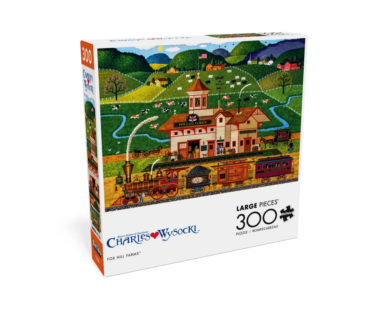 Buffalo Games Charles Wysocki Fox Hill Farms puslespil 300 store brikker