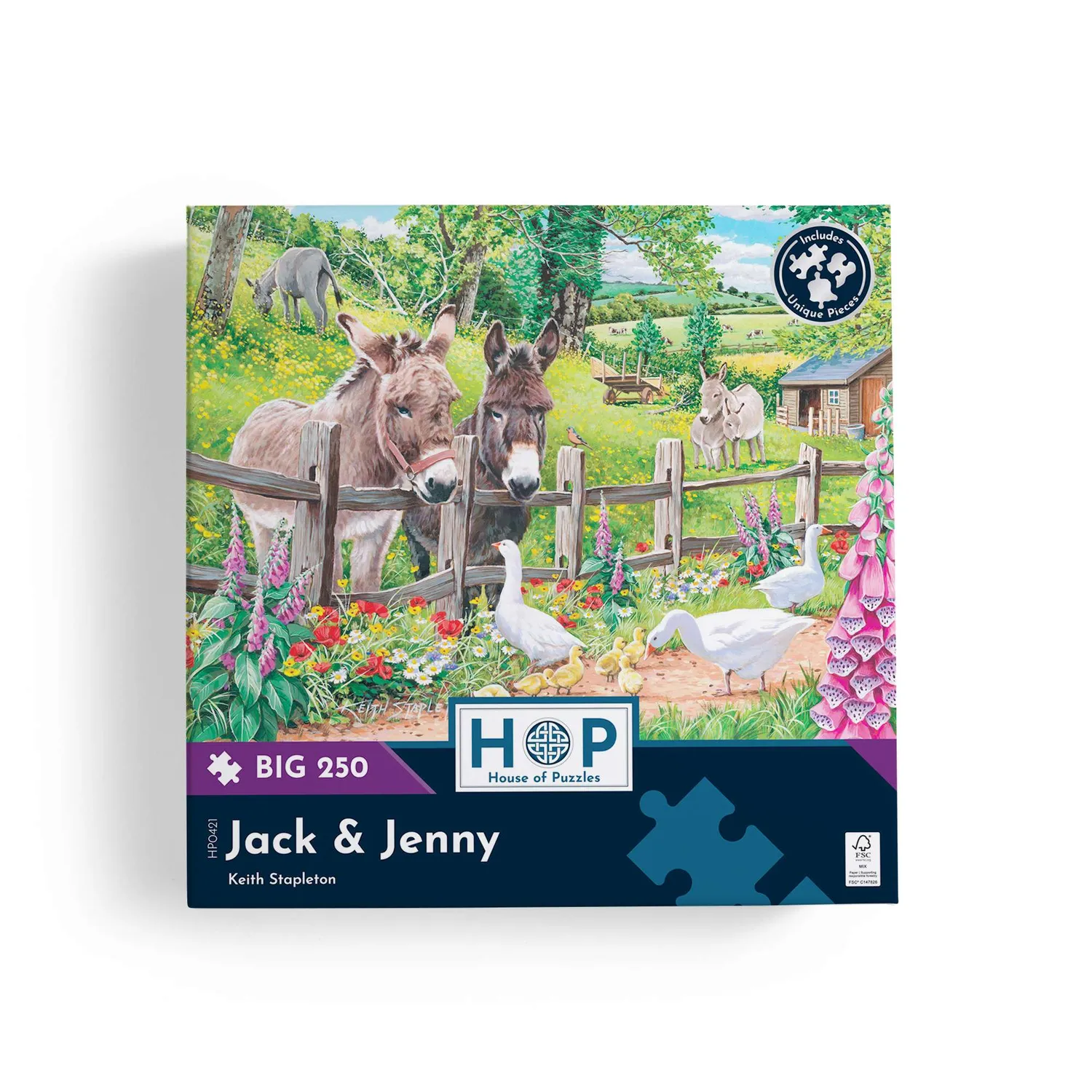 House of Puzzles BIG 250 Jack & Jenny puslespil bondegård