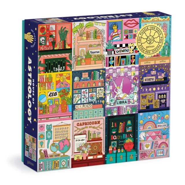 Galison House of Astrology puslespil 500 brikker folie