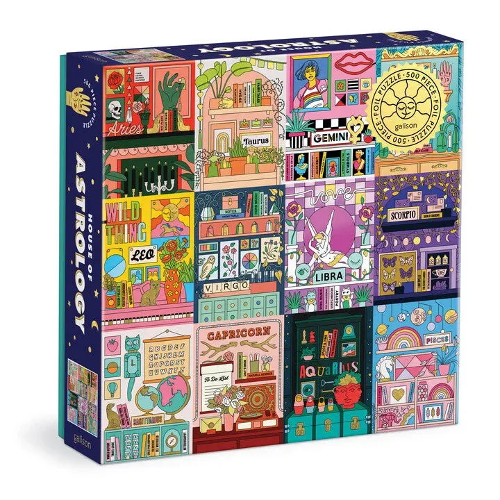 Galison House of Astrology puslespil 500 brikker folie