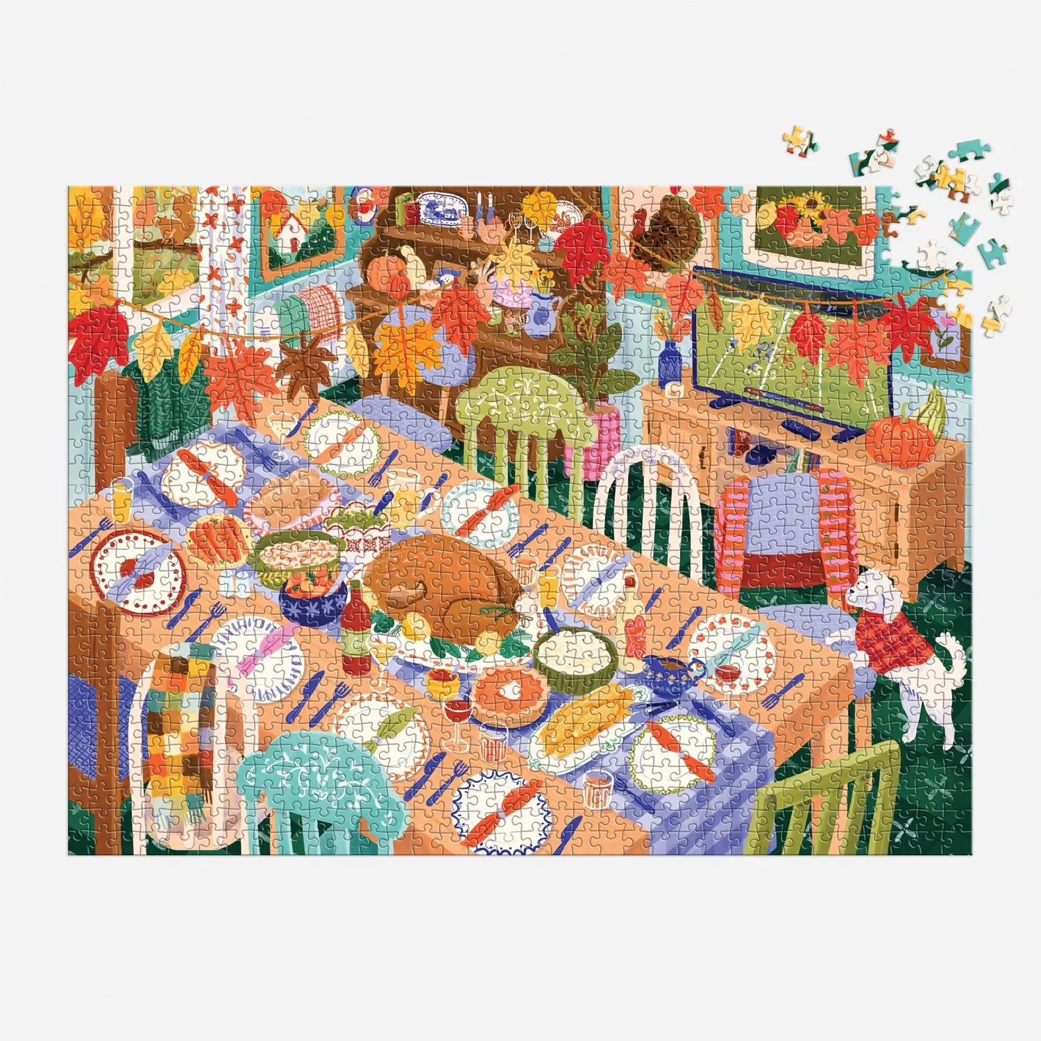 Good Puzzle Co. Thankful Table puslespil 1000 brikker efterår